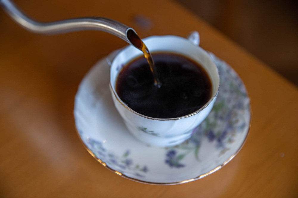 コーヒーも自家焙煎。お蕎麦とセットで食後にどうぞ。