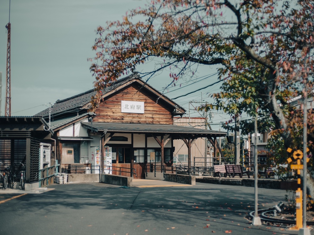 レトロな駅舎はフィルム調の撮り方にすごくマッチします