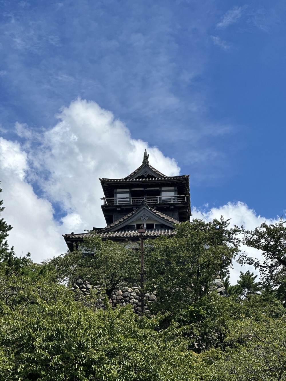 お店前からの丸岡城