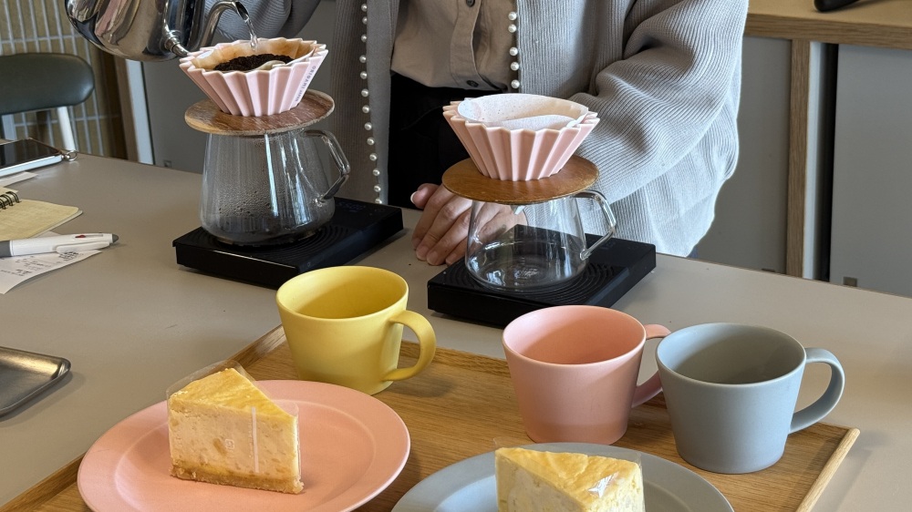 【あわら温泉】でんき屋さんの最終進化形!「ダイデンライフ」でチーズケーキとコーヒーに舌鼓