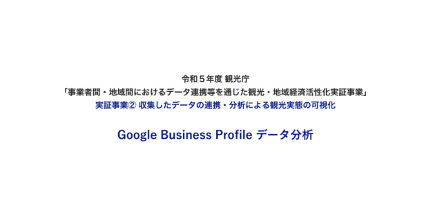 Google Business Profile データ分析